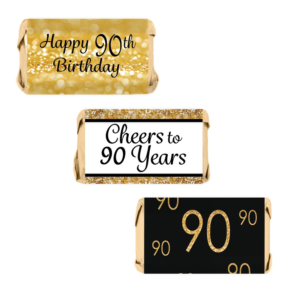 Amazoncom 90th Birthday Party Miniatures Candy Bar Wrapper