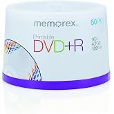 Memorex 4.7Gb/16x Printable DVD+R 50-Pack Spindle