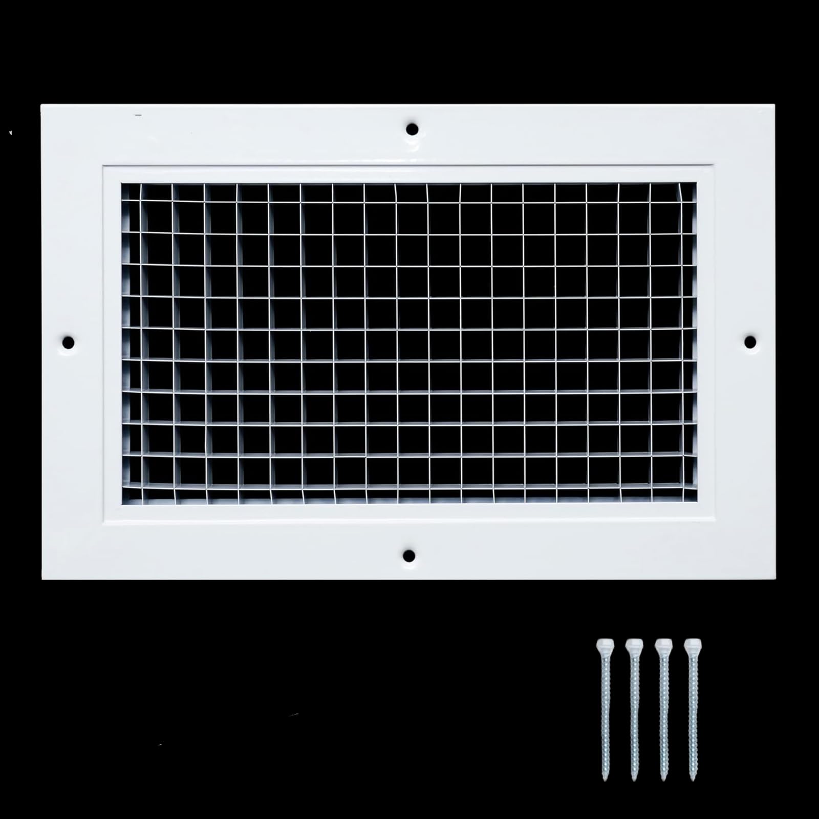 Photo 1 of DECOAIRCON 10'' x 6'' Aluminum Eggcrate Return Grille, Modern/Minimalist Style, Fits 10'' x 6'' Duct Opening, Compatible with Air Conditioner, Heat Pump, Furnace