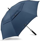 ZOMAKE Golf Umbrella 54in Windproof Rainproof Double Canopy Navy Blue
