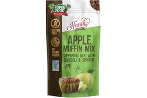 Hearthy Foods Apple Muffin Mix - Contains Superfood Flours Spinach & Broccoli