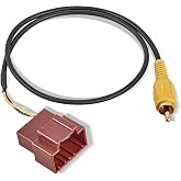 RED WOLF Car Stereo Backup Camera Harness W/RCA Plug for Non NAV Chevy Avalanche Tahoe Suburban 2012-2013, Buick Enclave 2008-2017 Retain OE Backup Camera Install Aftermarket Radio Wire Connector