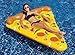 Inflatable Yellow and Orange Pizza Slice Swimming Pool Float Raft - 72