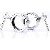 Fox Claw Olympic Barbell Collar for 2" Olympic Bar, Barbell Clamp Clips, Pair of Quick Release Stainless Steel Collars for Workout Weightlifting Fitness Pro Training