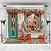 WOLADA Christmas Holiday Backdrop - Sweet Shop Backdrop for Photography - 10x10FT