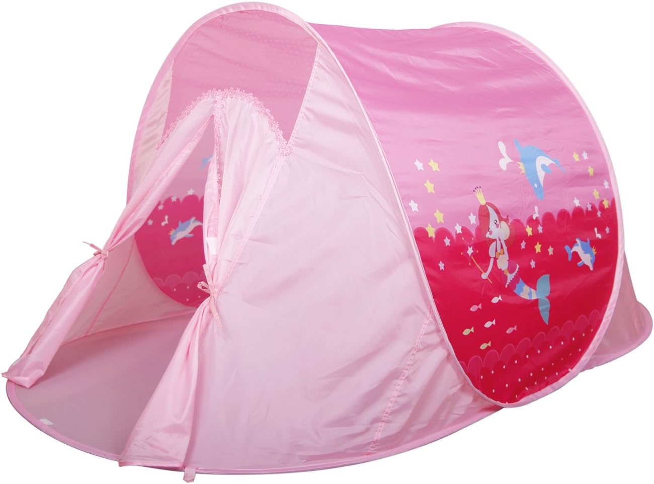 Homfu Play Tent for Kids Playhouse for Children Boys Popup Tent (Pink)