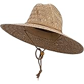 Q Headwear Wide Brim Straw Hats-Natural Palm