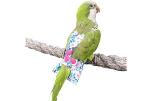 HEZHUO Parrot Diapers, Bird Flight Suits, Bird Suits, Reusable Waterproof Diapers, pet Bird Supplies (L, Pink)