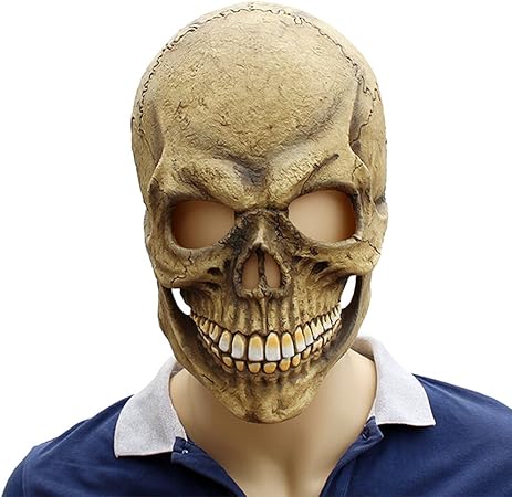 Amazon Bestoyard スカルマスク 骸骨 仮面 コスプレ ハロウィン フェイスマスク イベント ラテックス パ ティ マスク フェイスマスク 通販