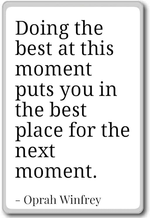 Haciendo la mejor en este momento, te pone en el... - Oprah ...