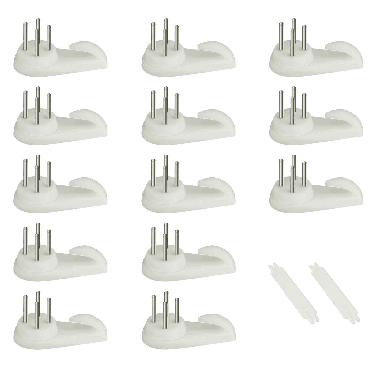 Savita 25pcs Concrete Wall Hooks, Invisible Nail Hangers No Damage Wall Picture Hangers Drywall Picture Hooks Non Trace Hanging Hooks Photo Frame Hangers (5cm, White), D15149