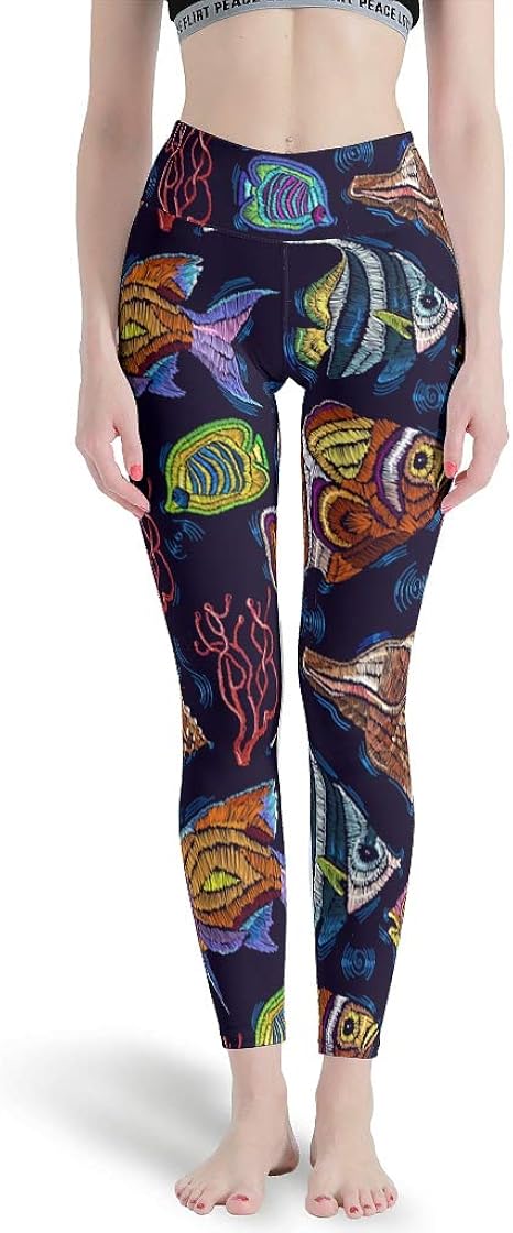 Galaxy Leggings Damen - Hochbundige Yogahose Mit Motiv