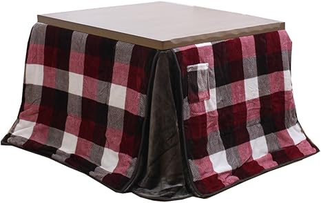 Amazon イケヒコ こたつ布団 ハイタイプ 長方形 ジャーナル 約235 290cm レッド 洗える 撥水 高足こたつ用 チェック こたつ布団 オンライン通販