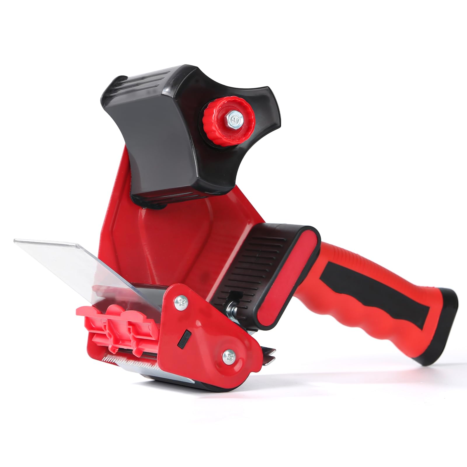 Photo 1 of QILIMA 3 Inch Wide Packing Tape Dispenser Gun Seal Packing for Use Tape Dispenser Gun for Shipping, Moving, Carton and Box Sealing-Red