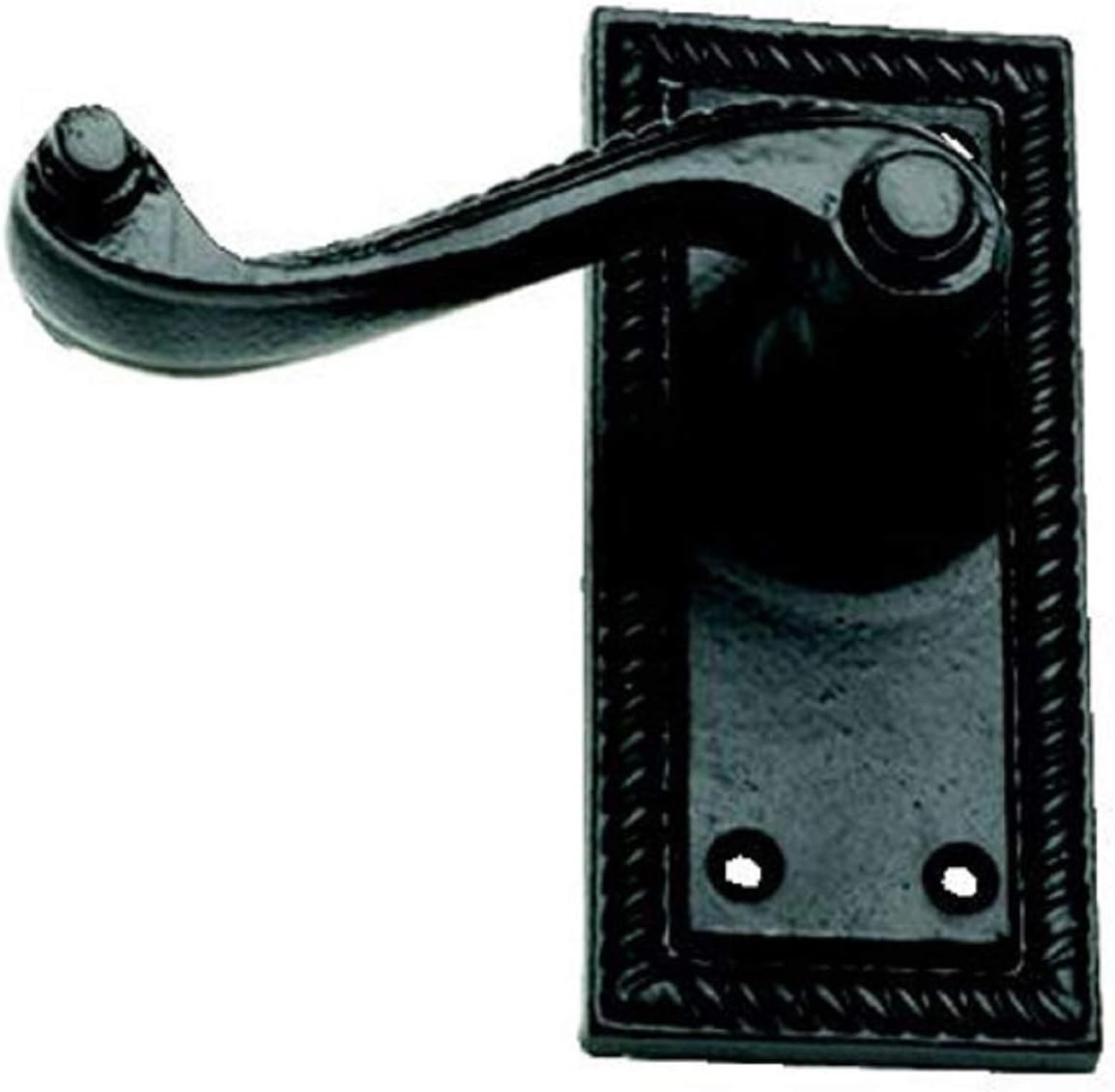 Door Handles without Key Hole Black Cast Iron (GX02) Amazon