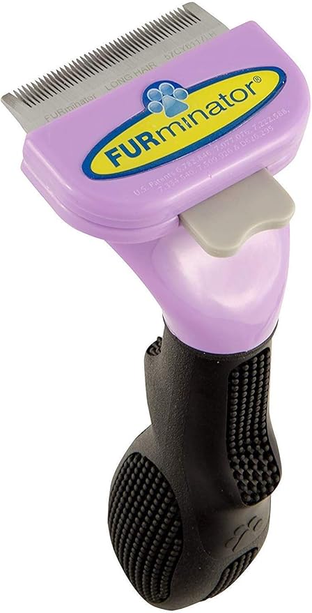 Furminator Outil De Toilettage Pour Chat De Petite Taille A Poils Longs Elimine 90 Des Poils Nettoyage En 1 Clic Concu Et Recommande Par Des Professionnels Sans Bisphenol A Amazon Fr Animalerie