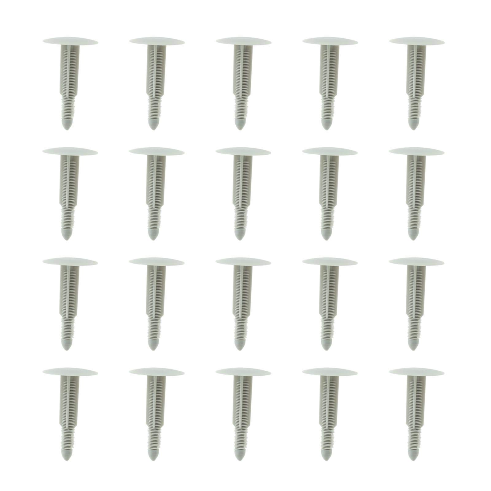 YINETTECH 20Pcs Car Roof Headlining Mounting Clips Grey Expanding Rivets Trim Moulding Fasteners Retainers Compatible with Transit 1417997