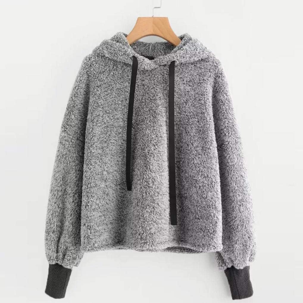 grey fur hoodie