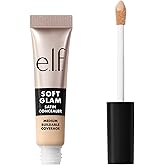 e.l.f. Soft Glam Satin Concealer, Medium Coverage, 13 Fair Neutral | Hydrating Hyaluronic Acid &amp; 1% Hibiscus Complex, Crease-Resistant, Lightweight Formula, Vegan &amp; Cruelty-Free