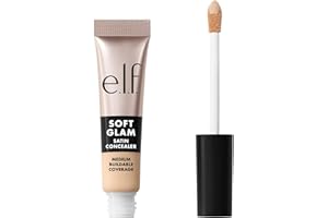 e.l.f. Soft Glam Satin Concealer, Medium Coverage For Blemishes & Under-Eye, Crease-Resistant, Long Lasting, Vegan & Cruelty-
