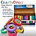 60 Yards of 1 inch X 12 Rolls of Colored Masking Tape for Kids Arts Crafts, Packing, Painters Tape Fun DIY Teachers Art Supplies, Office and Decorating. Toddlers, Kids Year Old by CraftsOpoly