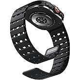 Bandletic Magnetic Sport Band Compatible with Samsung Galaxy Watch Ultra Bands (2025/2024) 47mm, Rugged Thin Soft Silicone Waterproof Strap Replacement Wristbands for Men Women, Black