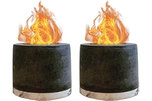Roundfire Tabletop Fire Pit (2 Pack - No Smores Kit) Ethanol Table Top Fire Pit