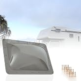Beleeb RV Skylight Replacement 18" x 26" -Universal Outer Dome Fits All Standard 14"x22" Openings, RV Shower Skylight for Camper Trailer Fifth Wheel Motorhome Truck (SMOKE)
