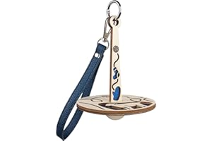 NOKIILS Portable Wrist Yarn Holder for Crocheting, Wooden Crochet Yarn Ball Holder with Wrist Strap, Yarn Spinner for Crocheting Knitting Craft Lovers (Lamb)