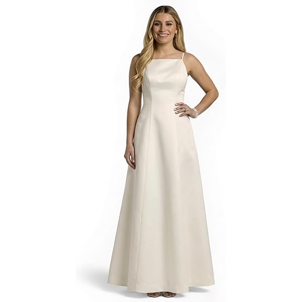 David's Bridal The Edit Off Shoulder Satin Ball Gown Wedding Dress in  Ivory, Bridal Gown for Modern Fairytale Weddings at Amazon Women's Clothing  store