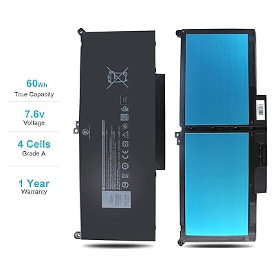 Buy 60wh Type F3ygt Dm3wc Battery Replacement For Dell Latitude 7480 7490 7280 7290 7380 7390 2x39g Dm6wc 451 ye 453 cf Kg7vf P73g001 P73g002 P28s001 P28s002 P28s P73g 7 6v 4 Cell Online In Turkey B08qt