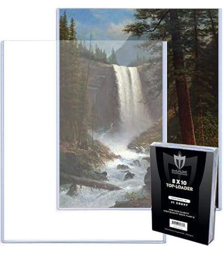 25 Pack Max Pro 8.5x11 Hard Plastic Toploaders – Photo & Print Protectors