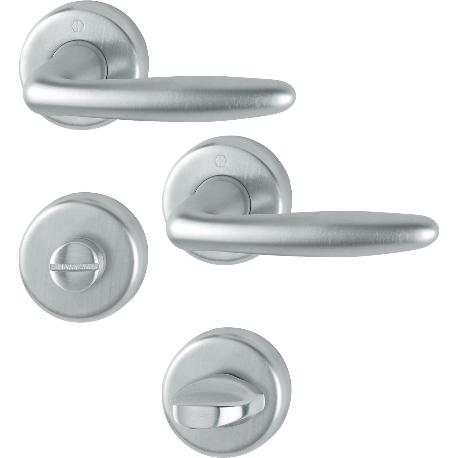 Hoppe Lever Espag Lock Set Roissy on Rundrosette, 3066831