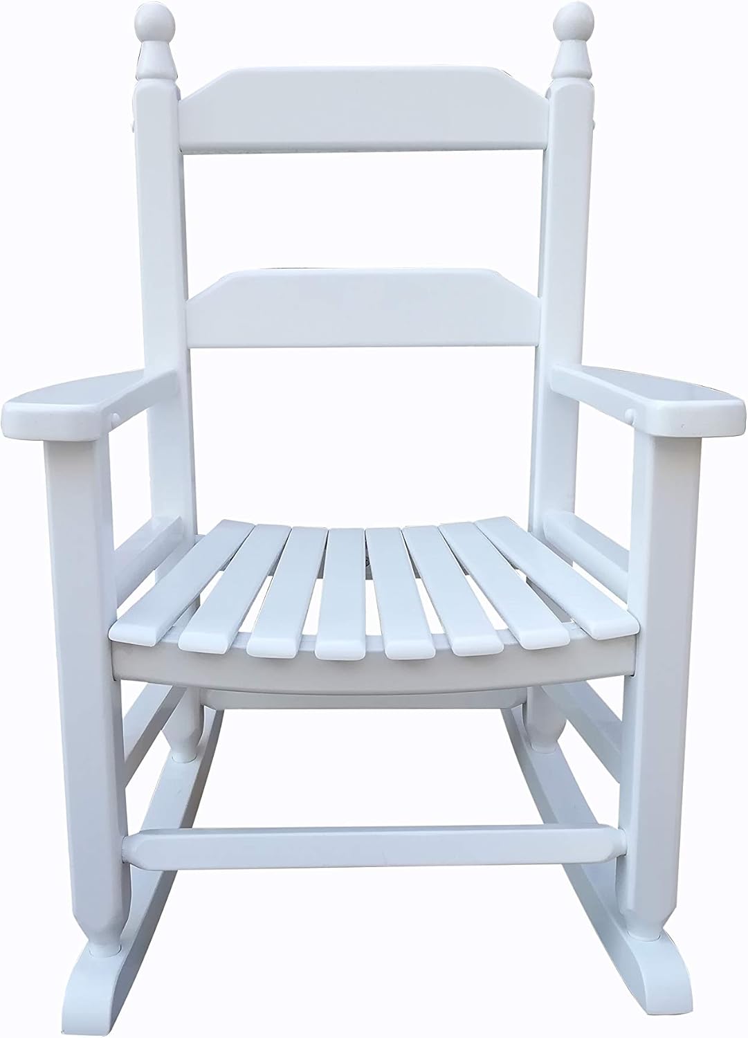 rockingrocker - K081WT Durable White Child’s Wooden Rocking Chair/Porch Rocker - Indoor or Outdoor - Suitable for 3-7 Years Old: Kitchen & Dining