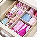 4 Sets Adjustable Drawer Dividers Junk Drawer Organizer Jewelry Socks Underware Containers Khaki