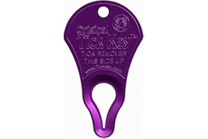 The Original Tick Key - Tick Detaching Device - Portable, Safe and Highly Effective Tick Detaching Tool (Purple)