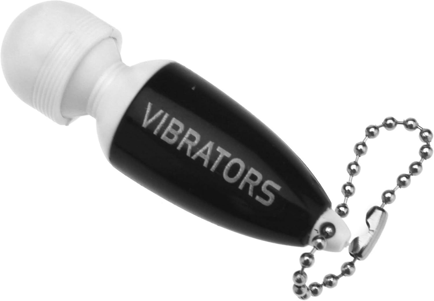 Mini Key-Chain Shape Portable Full Body Vibrate Relaxing Massager Black - Image 3