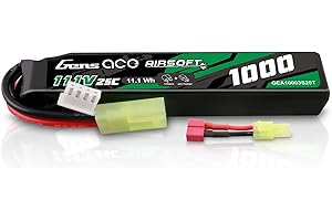 Gens ace 25C 1000mAh 3S1P 11.1V Airsoft Battery with TMY Plug(US Buyers get US Version-Camo, EU Buyers get EU Version-Green)