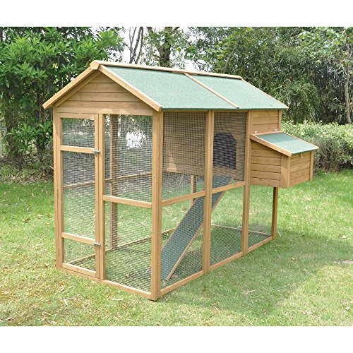Tall Wooden Chicken Coop 6 to 8 Hens Pets Trend Store