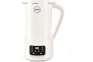 BUAIAHUG 20oz Nut Milk Maker Machine - Multi-Functional Automatic Almond Milk Machine with 10 Blades, Plant-Based Milk, Oat, Soy, Dairy Free Beverages with 12h Timer/Auto-clean/Keep Warm/Boil