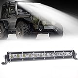 YOMTOVM 12 Inch Led Light Bar [w/Bracket 14.9