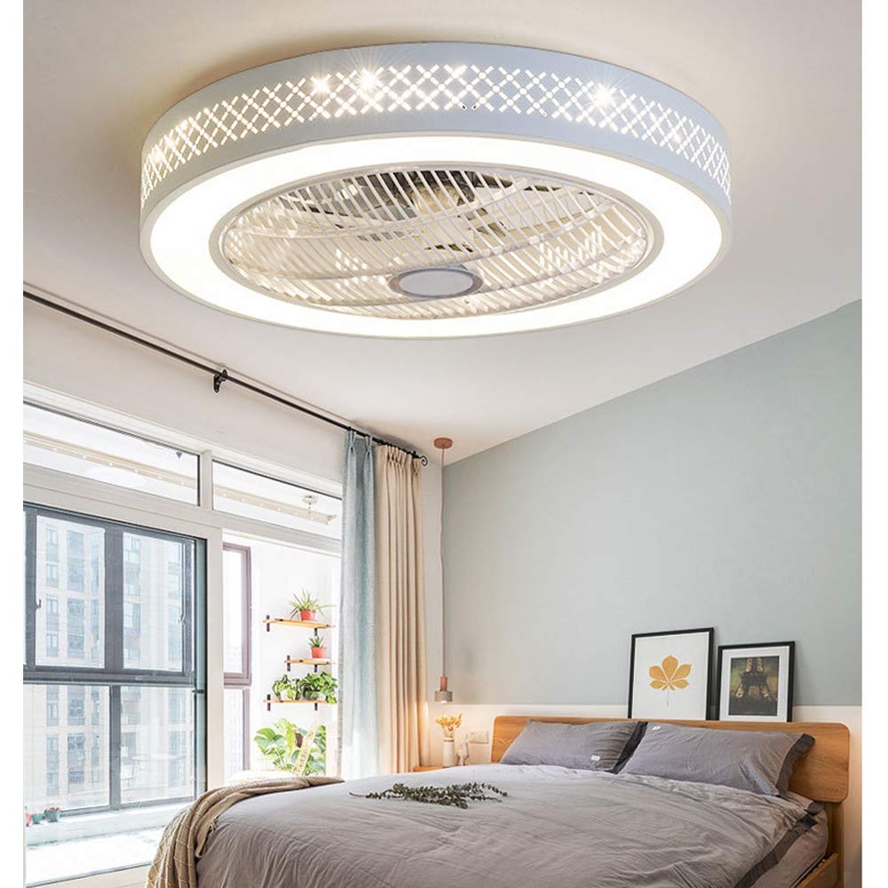 Shfmx Schlafzimmer Moderne Deckenventilator mit Licht und Fernbedienung