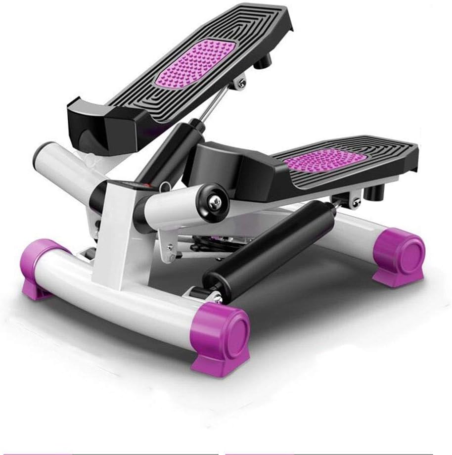 AMAZACER Stepper home sound thin weight loss machine small multi-functional fitness machine portable sports stepper foot machine size 31 * 39 * 38cm (color: pink)