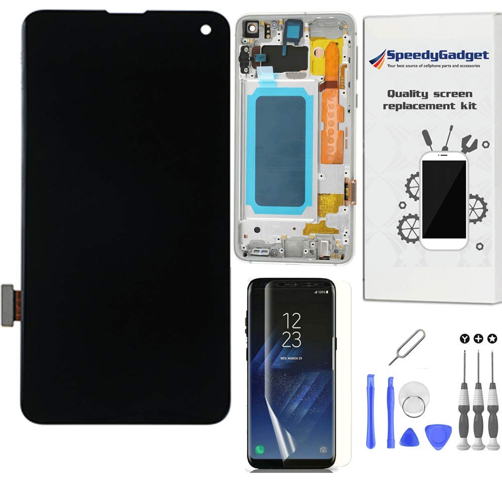 Photo 1 of [Original Quality] S10E Screen Replacement for Samsung Galaxy S10E AMOLED LCD Display Touch Digitizer with Prism White Frame