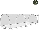 Haxnicks Easy Seedling Tunnels 3 Pack 80cm Garden Polytunnel Nylon A view 5