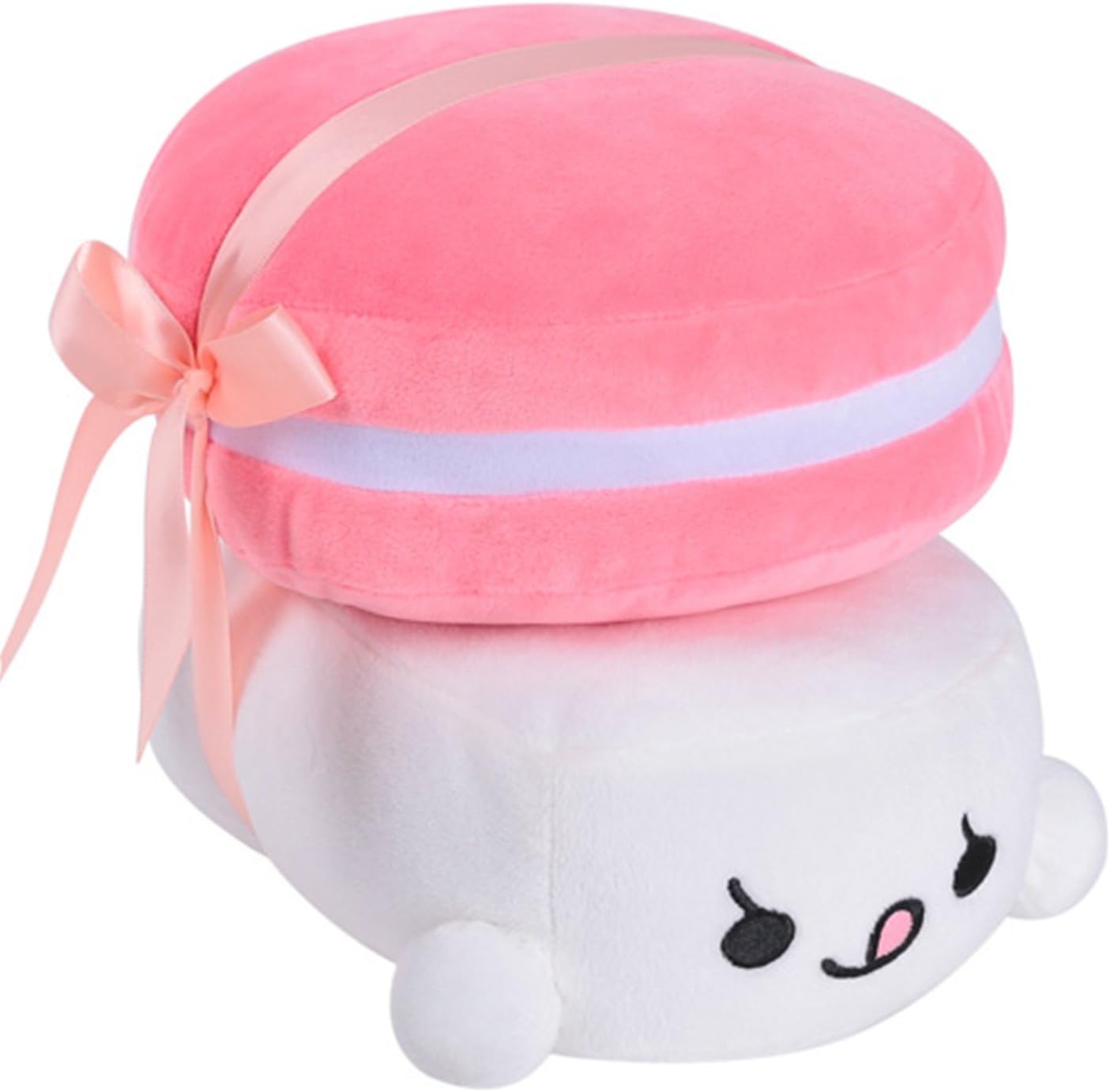 Choba Food Plush Cushion Pillow Macaron 10.0" Medium Pink