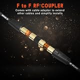 G-PLUG 5m TV Aerial Cable 90° Plug Gold Plated Coaxial RF Lead view 6