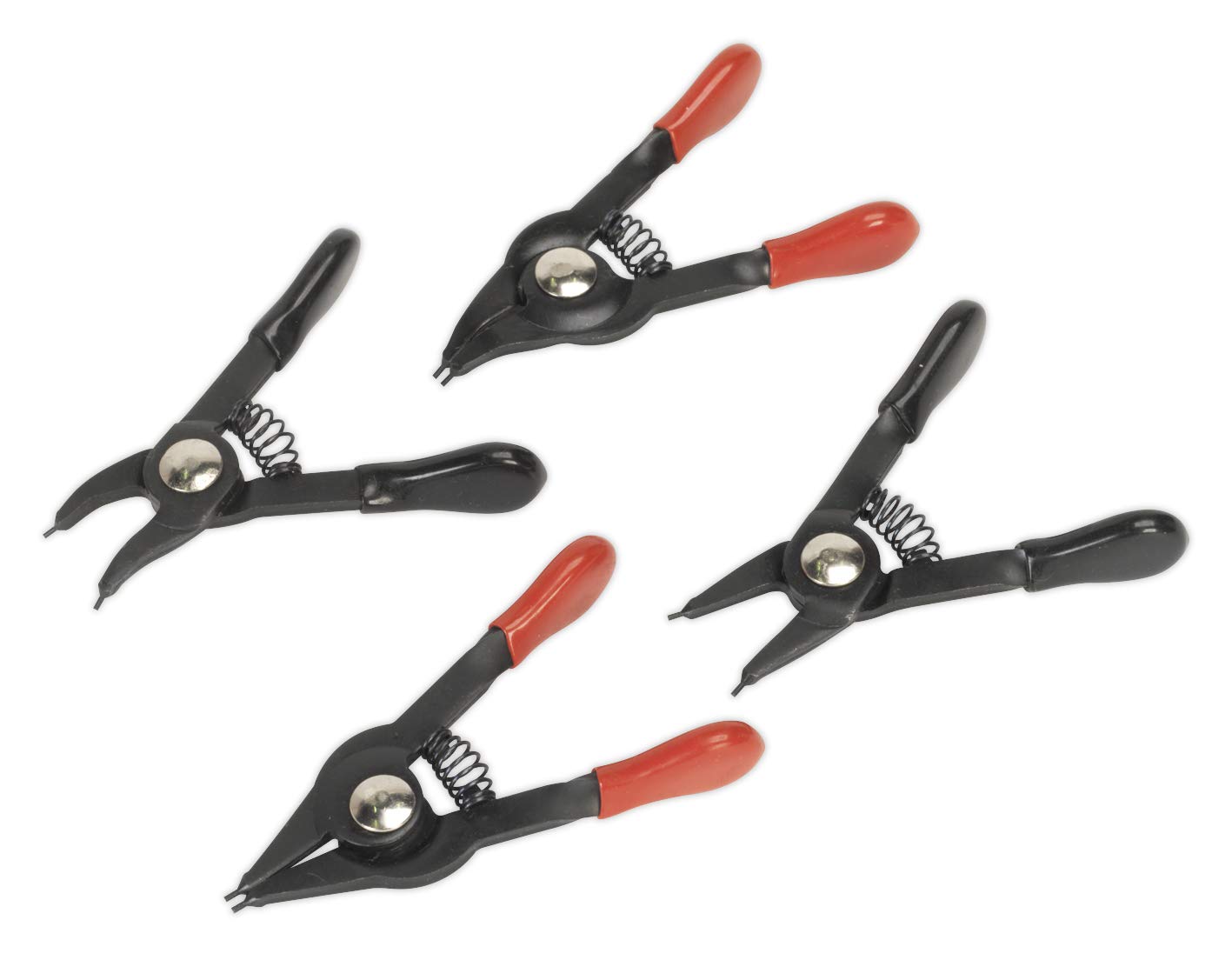 Sealey Ak8449 Mini Circlip Pliers Set 4Pc