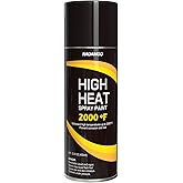NADAMOO High Heat Spray Paint for Metal, Matte Black High Temp Paint | Heat Resistant to 2000&deg;F, Stops Rust, for Fireplaces, BBQ Grill, Stove, Automotive Engine, Brake Caliper, 1 Can