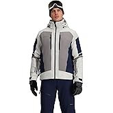 Obermeyer Mens Charger Ski Jacket, 30K mm Waterproof Breathable 2-way Stretch Shell, Primaloft Black ECO